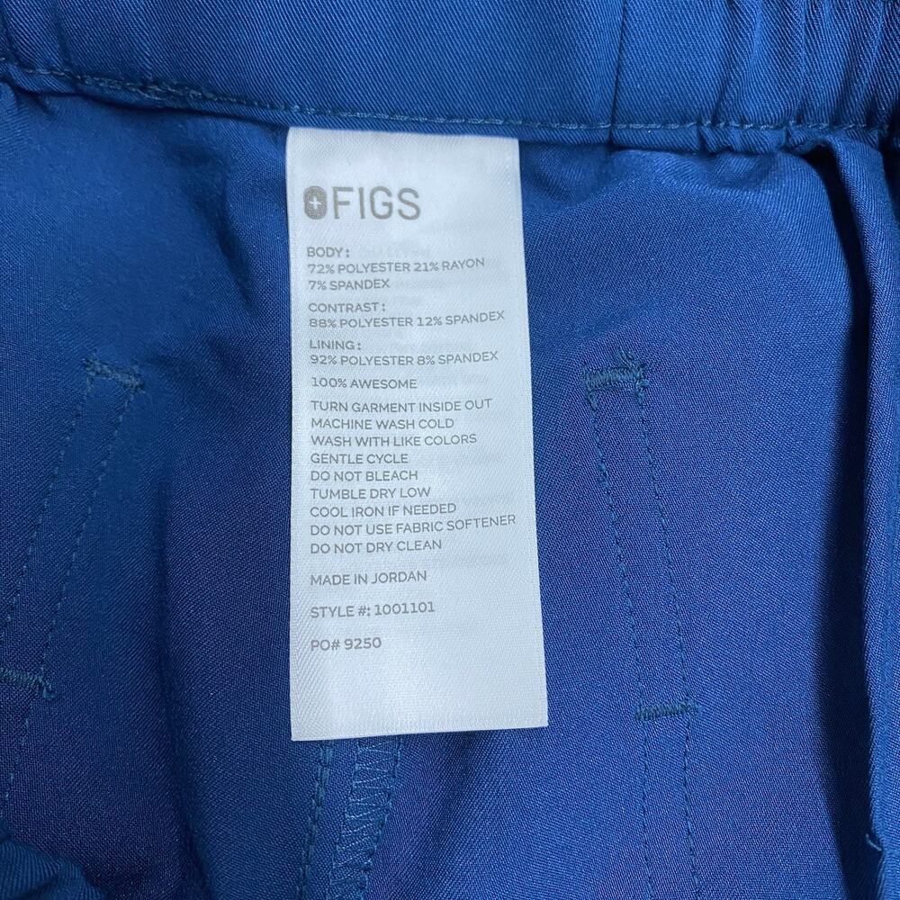 Figs Tech Collection Scrub Pants Deep Reef Blue Zamora Medium NWOT limited M - Picture 2 of 11
